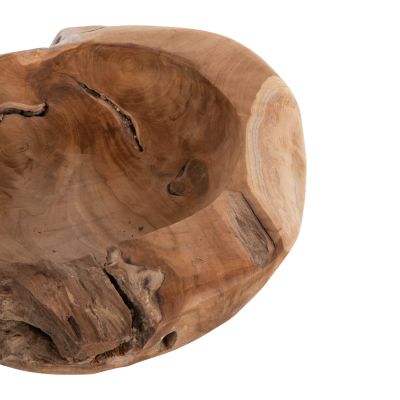 TABLE DECOR BOWL YOKI HM9629 TEAK WOOD Φ50x16Hcm.
