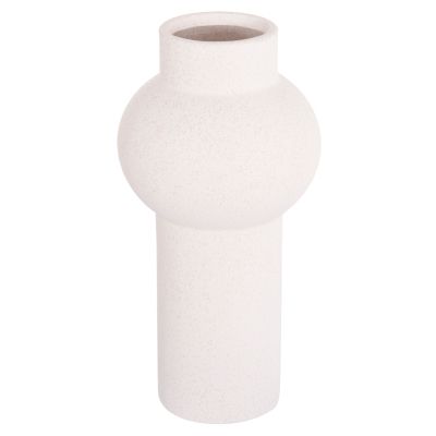 CERAMIC TABLE DECOR SCEPTER HM4605.01 OFF WHITE WITH CRYSTALLISATION Φ15x30Hcm.