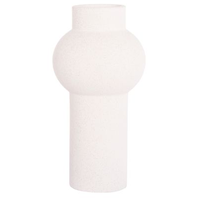 CERAMIC TABLE DECOR SCEPTER HM4605.01 OFF WHITE WITH CRYSTALLISATION Φ15x30Hcm.