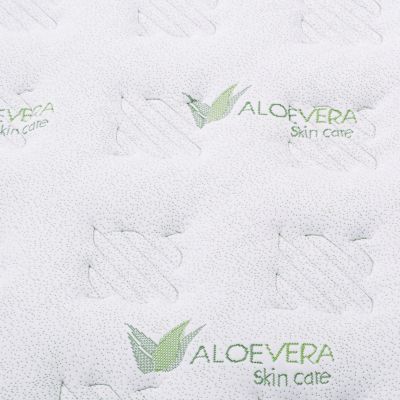 MATTRESS CONTINUOUS SPRING WITH MATTRESS PAD ALOE VERA 110X90 HM372.12 SINGLE SIDED