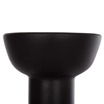 CERAMIC TABLE DECOR ELENDIL HM4603.02 MATTE BLACK Φ20x26.5Hcm.
