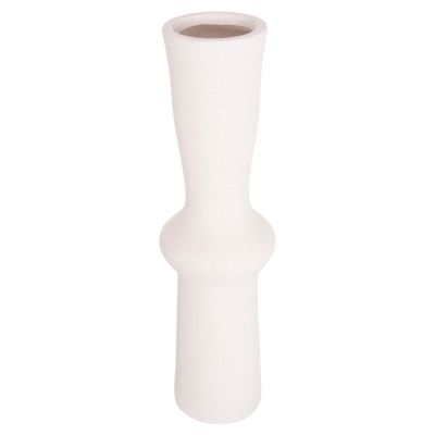CERAMIC TABLE DECOR SCEPTER HM4637.01 OFF WHITE WITH CRYSTALLIZATION Φ14x50Hcm.
