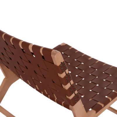 HM9326.01 КРЕСЛО FELIPE TOON WOOD PU плетено 68X79X69H