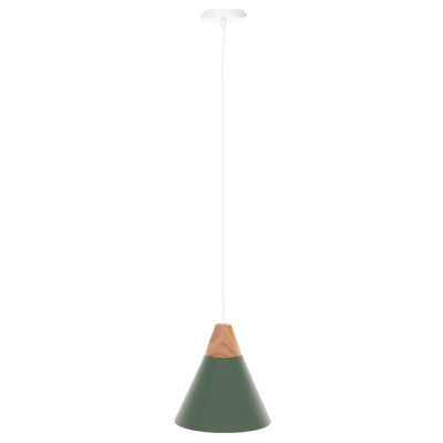 CEILING PENDANT LAMP HM4152 GREEN METAL CAP Φ21,5x115Hcm.