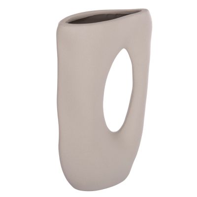 CERAMIC TABLE DECOR SEBOR HM4626.02 MATTE GREY 21x8x35.5Hcm.