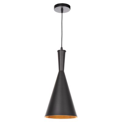 CEILING PENDANT LAMP HM4134 BLACK ALUMINUM CAP Φ18x130Hcm.
