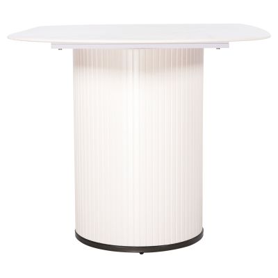 DINING TABLE CORBY HM9771.01 CERAMIC 12mm TOP IN WHITE MARBLE COLOR-MDF IN WHITE 180x90x76Hcm.