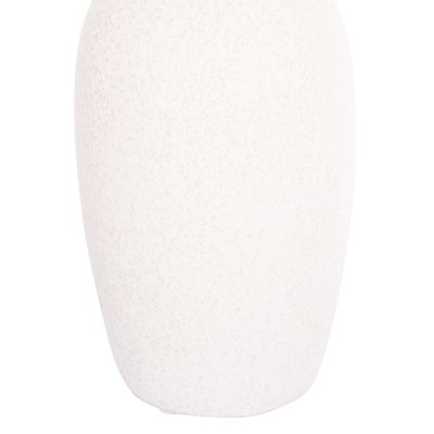 CERAMIC TABLE DECOR ELENDIL HM4592.01 OFF WHITE WITH CRYSTALLIZATION Φ10x30Hcm.