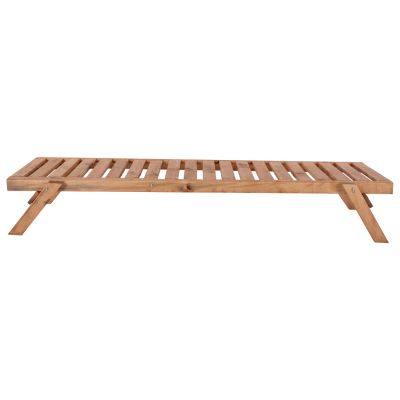 PROFESSIONAL SUNBED HM11431.03 FIR WOOD IN NATURAL SHADE 72x196x29-84H cm.