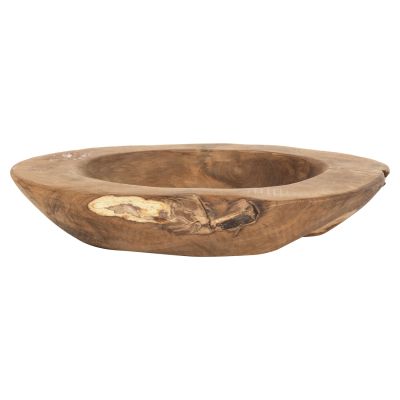 TABLE DECOR BOWL YOKI HM9628 TEAK WOOD Φ39x6.5Hcm.