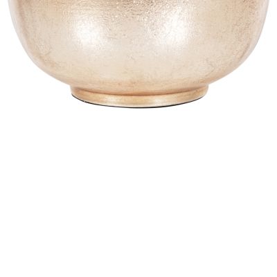 TABLE VASE LINGON HM4233.06 METAL IN CHERRY RED-GOLD PEARL Φ21x37,5Hcm.