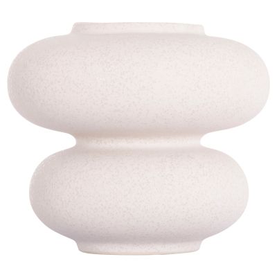 CERAMIC TABLE DECOR ROOK HM4629.01 OFF WHITE WITH CRYSTALLISATION Φ18x17Hcm.