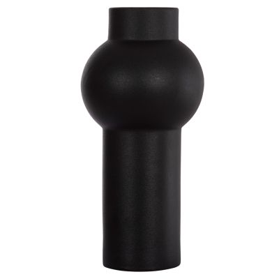 CERAMIC TABLE DECOR SCEPTER HM4605.02 MATTE BLACK Φ15x30Hcm.