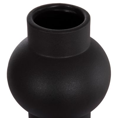CERAMIC TABLE DECOR SCEPTER HM4605.02 MATTE BLACK Φ15x30Hcm.