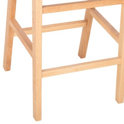 БАР СТОЛ ФЕЛИПЕ СРЕДНА ВИСОЧИНА HM9329.01 ТУН ДЪРВО В ЕСТЕСТВЕН ЦВЯТ-КАФЯВ PU 45x47x94Hcm.