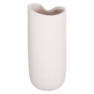 CERAMIC TABLE DECOR GLAZE HM4606.01 OFF WHITE WITH CRYSTALLISATION 17x16.5x38Hcm.