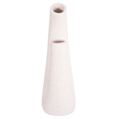 CERAMIC TABLE DECOR ELLIPTO HM4643.01 OFF WHITE WITH CRYSTALLIZATION 15x7x21,5Hcm.