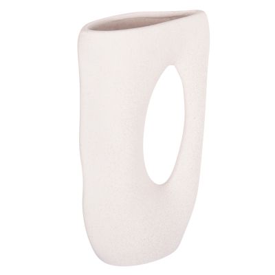 CERAMIC TABLE DECOR SEBOR HM4626.01 OFF WHITE WITH CRYSTALLISATION 21x8x35.5Hcm.