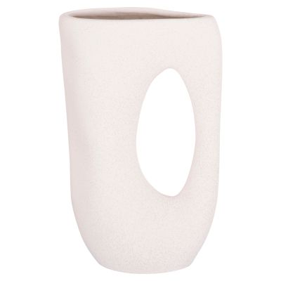 CERAMIC TABLE DECOR SEBOR HM4626.01 OFF WHITE WITH CRYSTALLISATION 21x8x35.5Hcm.