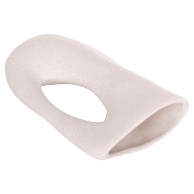 CERAMIC TABLE DECOR SEBOR HM4626.01 OFF WHITE WITH CRYSTALLISATION 21x8x35.5Hcm.