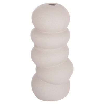 CERAMIC TABLE DECOR ROOK HM4630.03 MATTE GREY Φ12x30Hcm.