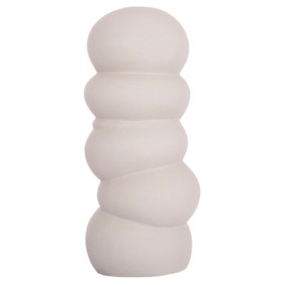 CERAMIC TABLE DECOR ROOK HM4630.03 MATTE GREY Φ12x30Hcm.