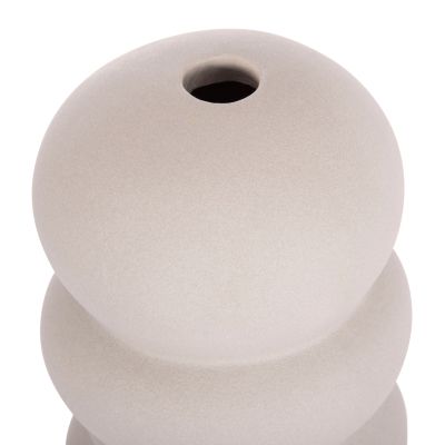 CERAMIC TABLE DECOR ROOK HM4630.03 MATTE GREY Φ12x30Hcm.