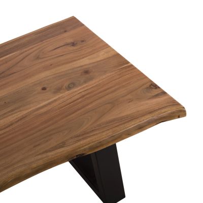 Coffee Table ΜΟΝΤΑΝΑ ΗΜ8166.11 Solid Acacia Wood-Natural 115x63x40cm