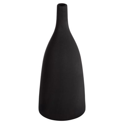 CERAMIC TABLE DECOR GALAD HM4635.02 BLACK MATTE Φ14x33.5Hcm.