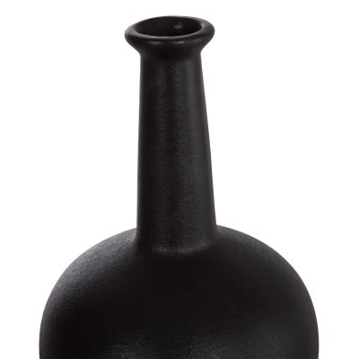 CERAMIC TABLE DECOR ELENDIL HM4593.02 BLACK MATTE Φ14,5x25Hcm.