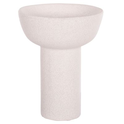 CERAMIC TABLE DECOR ELENDIL HM4603.01 OFF WHITE WITH CRYSTALLISATION Φ20x26.5Hcm.