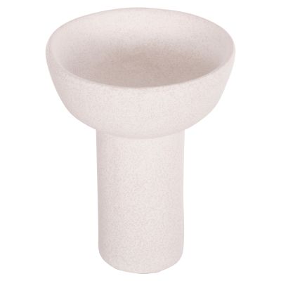 CERAMIC TABLE DECOR ELENDIL HM4603.01 OFF WHITE WITH CRYSTALLISATION Φ20x26.5Hcm.