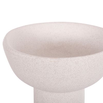 CERAMIC TABLE DECOR ELENDIL HM4603.01 OFF WHITE WITH CRYSTALLISATION Φ20x26.5Hcm.