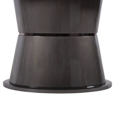 ТРАПЕЗНА МАСА ИЗГЪНАТА HM9773.01 КЕРАМИКА В СИВ МРАМОР-MDF ОСНОВА В ЦВЯТ АНТРАЦИТ 180x90x76Hcm.