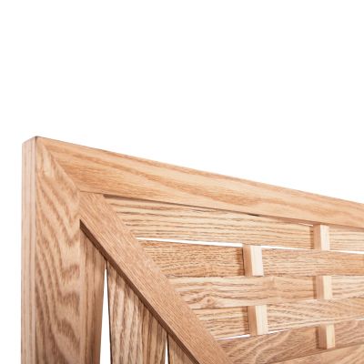 СТЕННО ОГЛЕДАЛО ПРАВОЪГЪЛНО HM4225 БАМБУК В ЦВЯТ ДЪБ 120х2,5х80см.