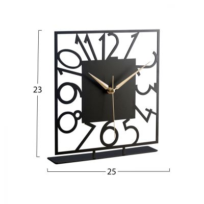 METAL TABLE CLOCK HM7469 25x23 cm.