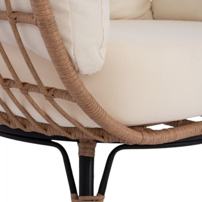 КРЕСЛО NEST ALLEGRA HM5764 С ПЛИТКА В БЕЖОВ НЮАНС 110x85x148 см.