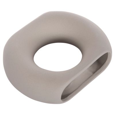 CERAMIC TABLE DECOR ELLIPTO HM4646.03 MATTE GREY 18x6.5x14Hcm.