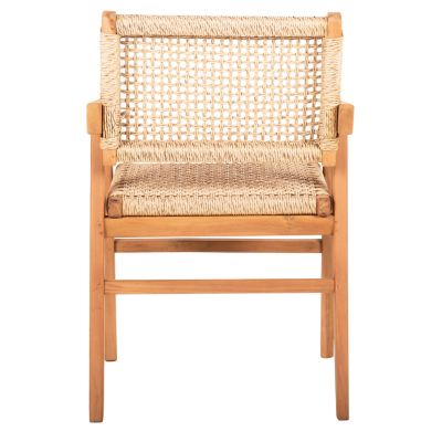 ТРАПЕЗНО КРЕСЛО BJORN HM9403.11 ТИКОВО ДЪРВО МАСИВ-ВЪЖЕ 54,5x61x85Hcm.