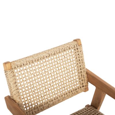 ТРАПЕЗНО КРЕСЛО BJORN HM9403.11 ТИКОВО ДЪРВО МАСИВ-ВЪЖЕ 54,5x61x85Hcm.