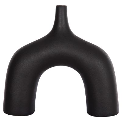 CERAMIC TABLE DECOR SERIES ISIL HM4601.02 MATTE BLACK 35x10x32.5Hcm.