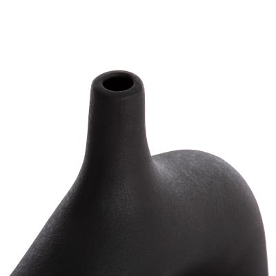 CERAMIC TABLE DECOR SERIES ISIL HM4601.02 MATTE BLACK 35x10x32.5Hcm.