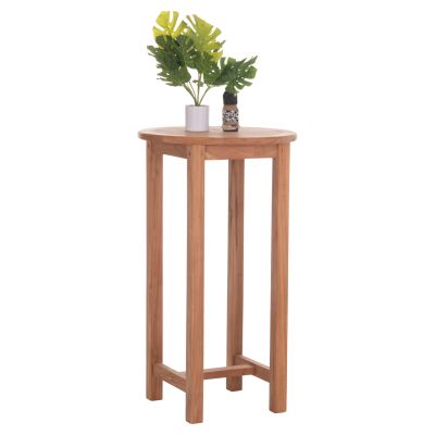 BAR STAND/TABLE ROUND PRESSCOT HM18114 TEAK WOOD--NATURAL COLOR Φ60x105Hcm.