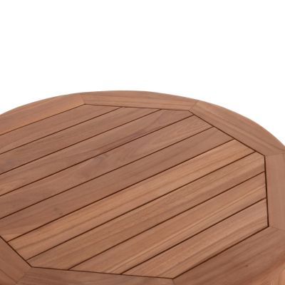 BAR STAND/TABLE ROUND PRESSCOT HM18114 TEAK WOOD--NATURAL COLOR Φ60x105Hcm.