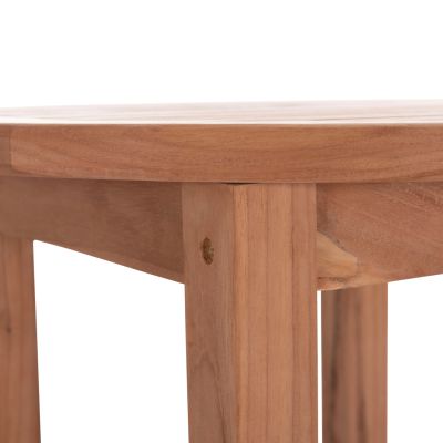 BAR STAND/TABLE ROUND PRESSCOT HM18114 TEAK WOOD--NATURAL COLOR Φ60x105Hcm.