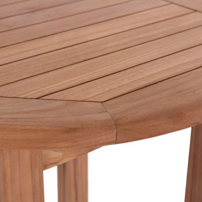 BAR STAND/TABLE ROUND PRESSCOT HM18114 TEAK WOOD--NATURAL COLOR Φ60x105Hcm.