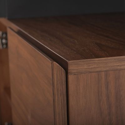 БЮФЕТ PREDA HM9747 МДФ С ФУРНИР ОРЕХ И ТЪМНО СИВ ЦВЯТ 167x28-40x80Hcm.