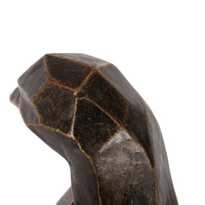 ПОДОВА ДЕКОРАЦИЯ ПИНГВИН HM7914 GRC В ЦВЯТ ЧЕРНА ПАТИНА СЪС ЗЛАТНИ ДЕТАЙЛИ 45x45x100Hcm.