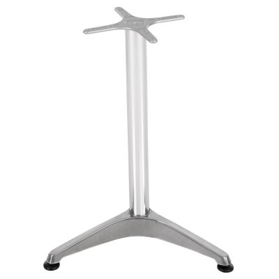 BASE FOR TABLE HM449.01 ALUMINUM IN CHROME CROSS 28,5x28,5cm.- LEG DIMENSIONS: 54x54x68Hcm.
