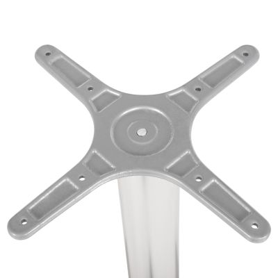 BASE FOR TABLE HM449.01 ALUMINUM IN CHROME CROSS 28,5x28,5cm.- LEG DIMENSIONS: 54x54x68Hcm.